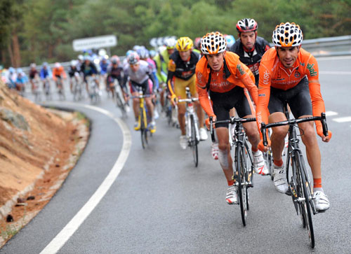 Euskaltel chase, Vuelta a Espana 2009, stage 19