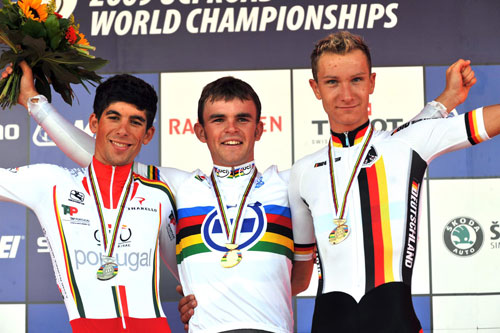 worlds09 u23tt PODIUM-1.jpg Jack Bobridge, Under-23 Men TT, World Championships 2009