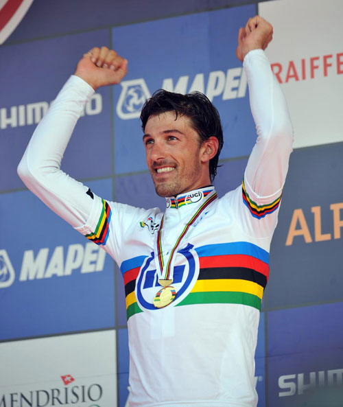 worlds09 mentt CAncellara-1.jpg Fabian Cancellara, Road World Championships 2009, men's time trial