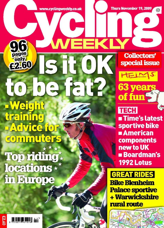 Cycling Weekly November 19 2009 cover