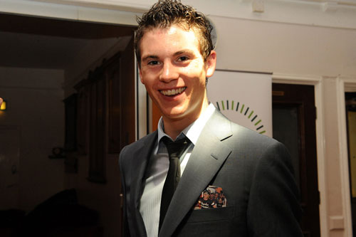 Ben Swift, Downings' Out of the Saddle charity night 2009 Ben Swift, Downings' Out of the Saddle charity night 2009