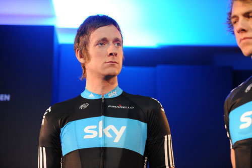 Bradley Wiggins, Team Sky 2010 launch Bradley Wiggins, Team Sky 2010 launch