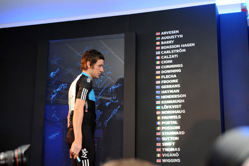 Bradley Wiggins, Team Sky 2010 launch