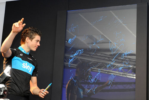 Ben Swift signs on, Team Sky 2010 launch Ben Swift signs on, Team Sky 2010 launch