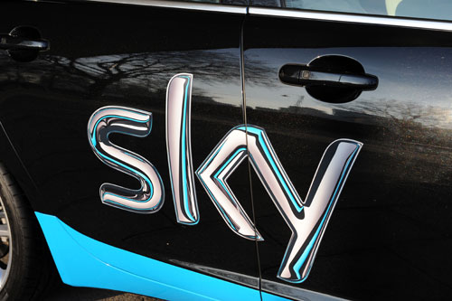 Team car, Team Sky 2010 launch Team car, Team Sky 2010 launch