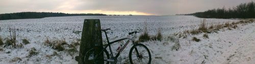 Philiip Gale, 2010 snowy cycling photos