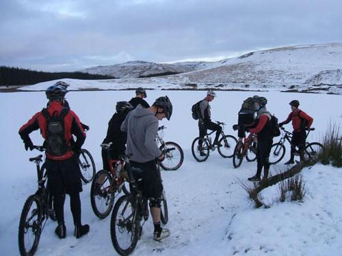 Sean Grosvenor, Nant-y-Arian, Mid Wales, 2010 snowy cycling photos
