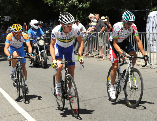 Clarke, Lloyd, Bobridge, Tour Down Under 2010, stage three