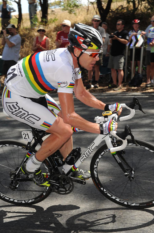 Cadel Evans, Tour Down Under 2010, stage three