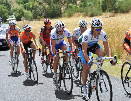 Rohregger escpae, Tour Down Under 2010, stage four