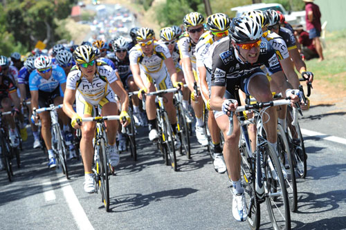 Jens Voigt chases, Tour Down Under 2010, stage four