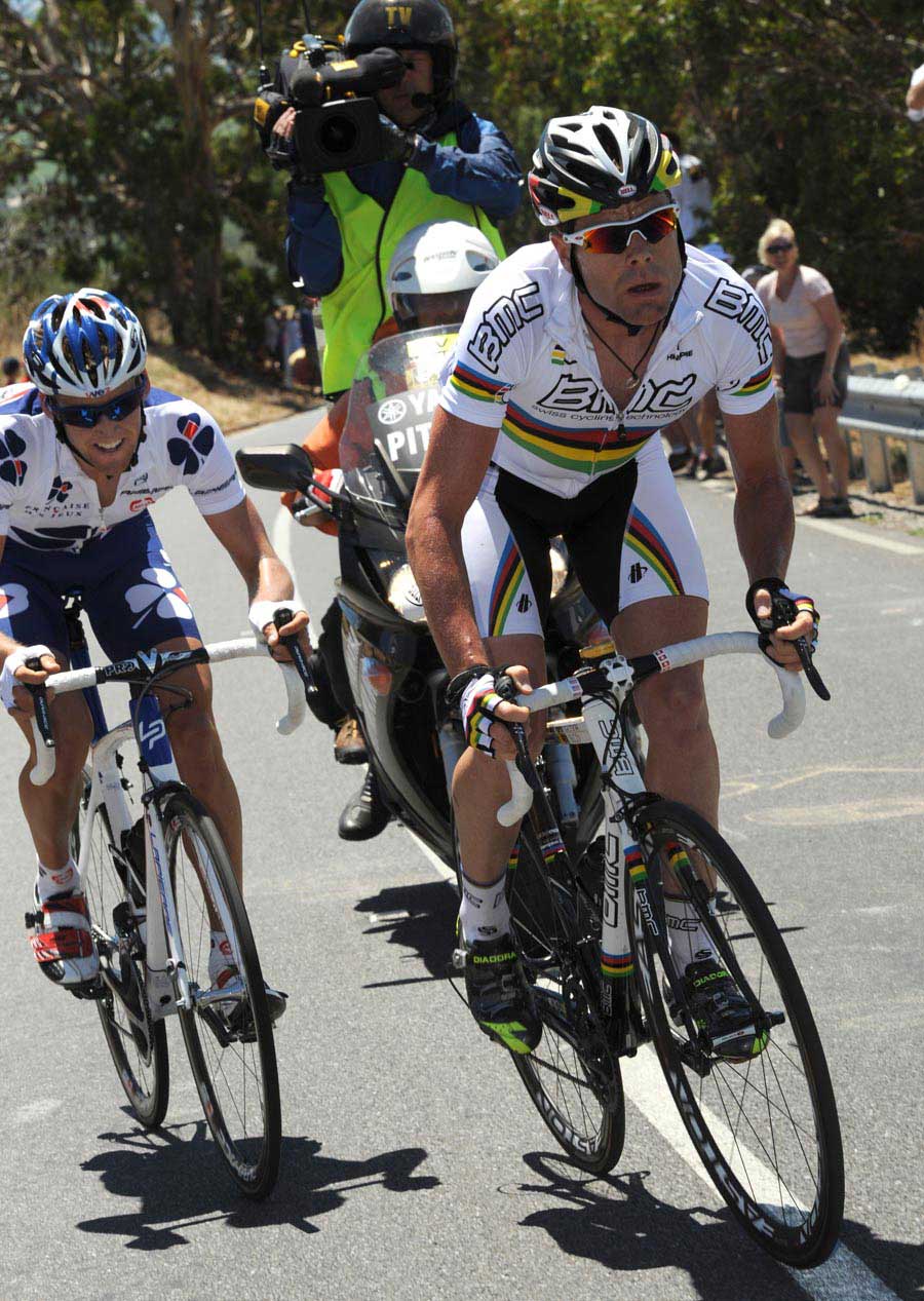 luis leon sanchez, ll sanchez, sanchez, tour down under tdu, stage 5, cadel evans, lance armstrong