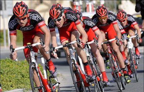 BMC Racing Team, Tour of Qatar 2010, stage 1 TTT