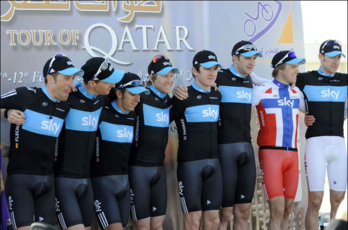 Team Sky, Tour of Qatar 2010, stage 1 TTT