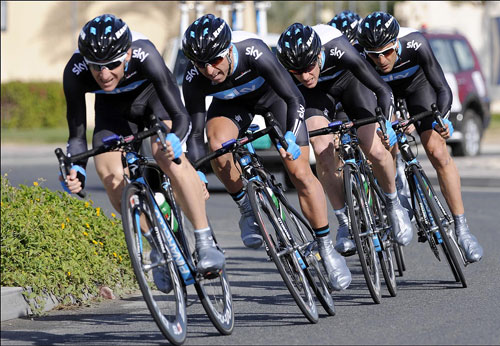 Team Sky, Tour of Qatar 2010, stage 1 TTT