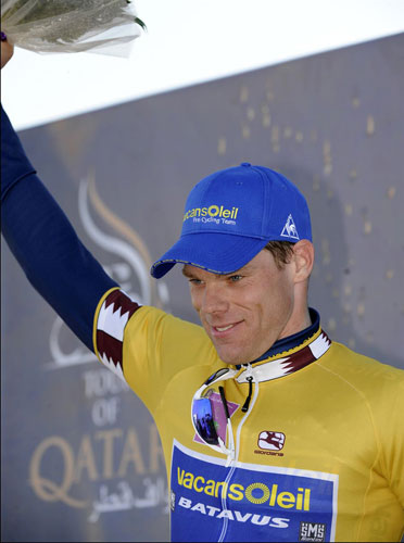 Wouter Mol leads the race, Tour of Qatar 2010, stage 2 Wouter Mol leads the race, Tour of Qatar 2010, stage 2