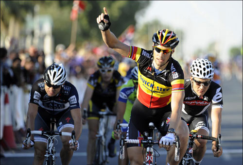 Tom Boonen wins, Tour of Qatar 2010, stage 3
