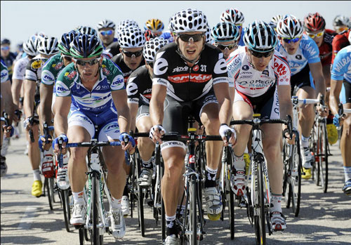 Jeremy Hunt and Jimmy Casper, Tour of Qatar 2010, stage 3