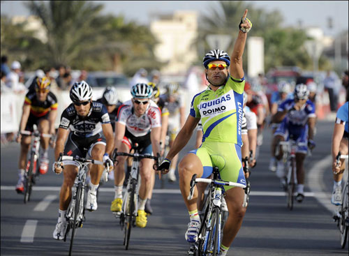 Francesco Chicci wins, Tour of Qatar 2010, stage 4 Francesco Chicci wins, Tour of Qatar 2010, stage 4