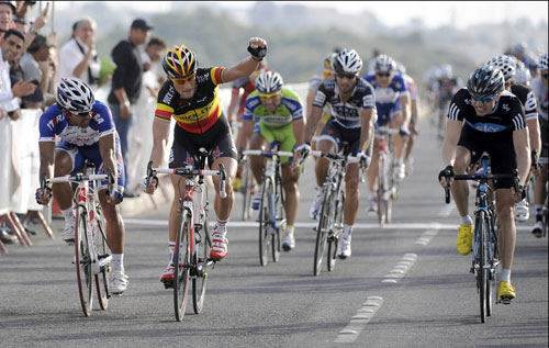Tom Boonen wins, Tour of Qatar 2010, stage five Tom Boonen wins, Tour of Qatar 2010, stage five