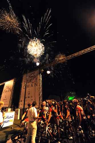 Fireworks, Tour of Oman 2010, stage one