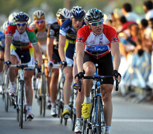 Edvald Boasson Hagen finishes, Tour of Oman 2010, stage four Edvald Boasson Hagen finishes, Tour of Oman 2010, stage four