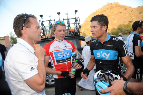 Dejongh, Vigano and Boasson Hagen, Tour of Oman 2010, stage four Dejongh, Vigano and Boasson Hagen, Tour of Oman 2010, stage four