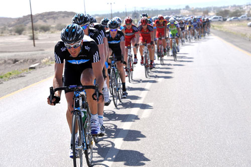 Juan Antonio Flecha leads Team Sky, Tour of Oman 2010, stage four Juan Antonio Flecha leads Team Sky, Tour of Oman 2010, stage four