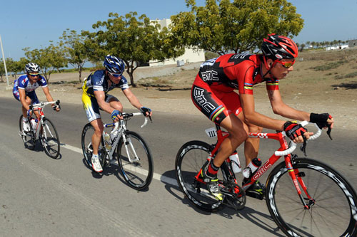 Alessandro Ballan escape, Tour of Oman 2010, stage five Alessandro Ballan escape, Tour of Oman 2010, stage five