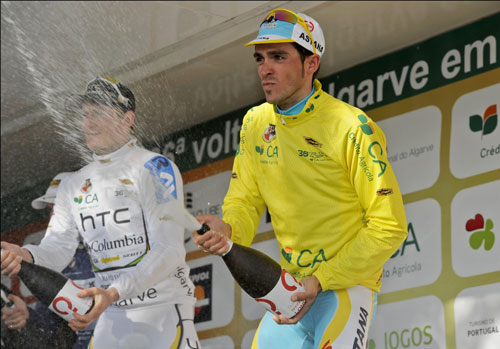 Alberto Contador, Tour of the Algarve 2010, stage three Alberto Contador, Tour of the Algarve 2010, stage three
