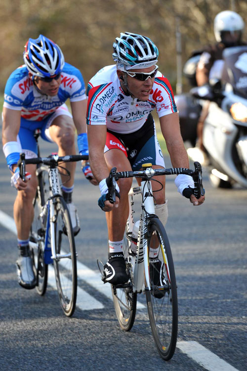 Philippe Gilbert and Tom Veelers, Paris-Nice 2010, stage one