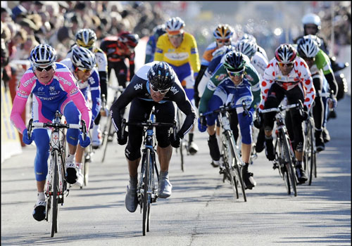 Greg Henderson wins, Paris-Nice 2010, stage one