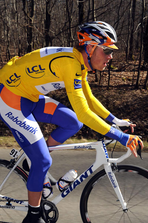 Lars Boom in lead, Paris-Nice 2010, stage one