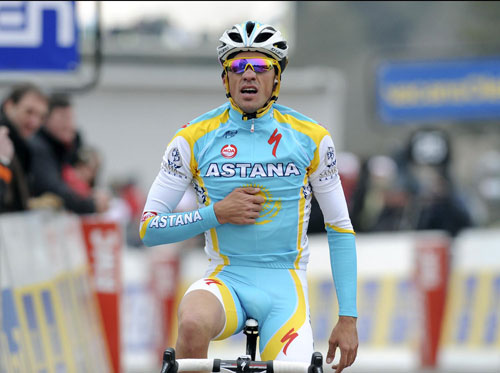 Alberto Contador, Paris-Nice 2010, stage four Alberto Contador, Paris-Nice 2010, stage four