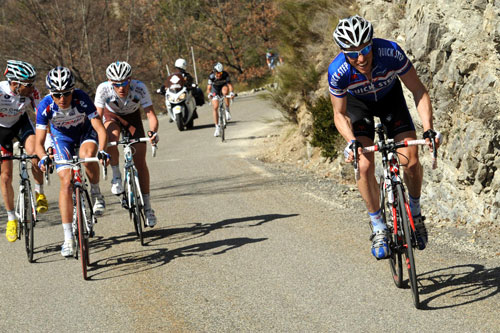 Sylvain Chavanel attack, Paris-Nice 2010, stage seven Sylvain Chavanel attack, Paris-Nice 2010, stage seven