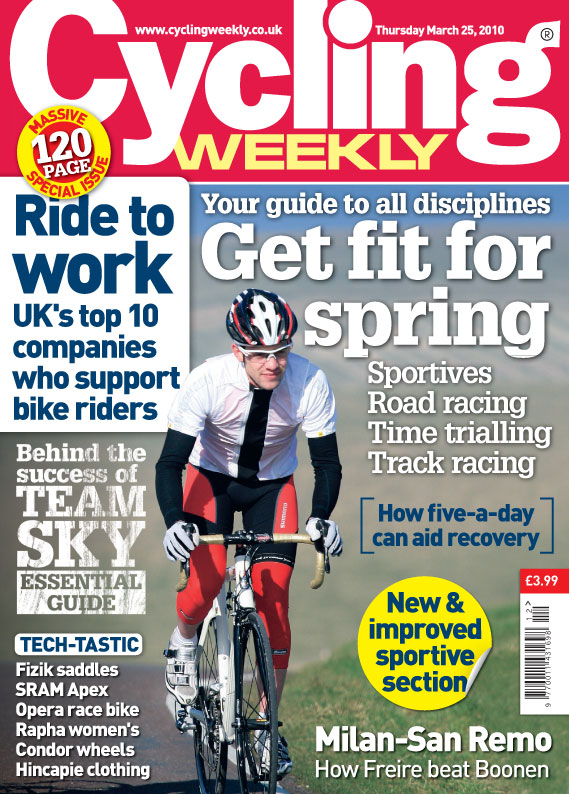 Cycling Weekly March 25 2010 cover Cycling Weekly March 25 2010 cover