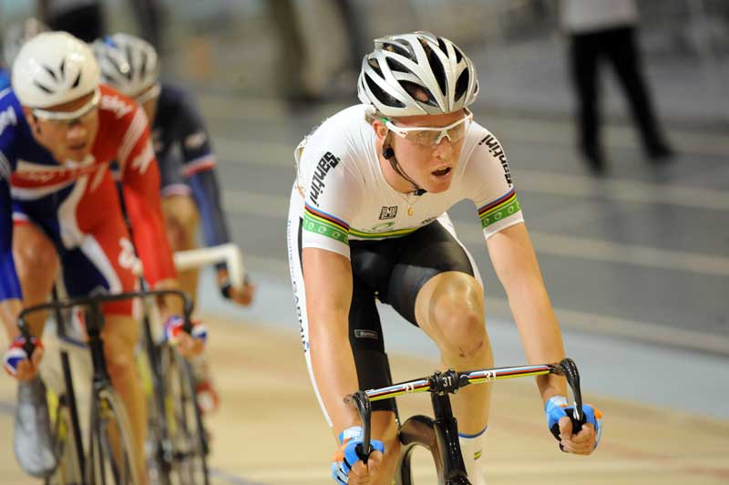 Cameron Meyer mens' points race world champion Australia 2010 world track championships Copenhagen.jpg cameron meyer, mens points race, world track champs, copenhagen