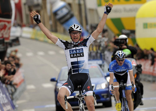 Jens Voigt wins, Tour of Catalonia 2010, stage four Jens Voigt wins, Tour of Catalonia 2010, stage four