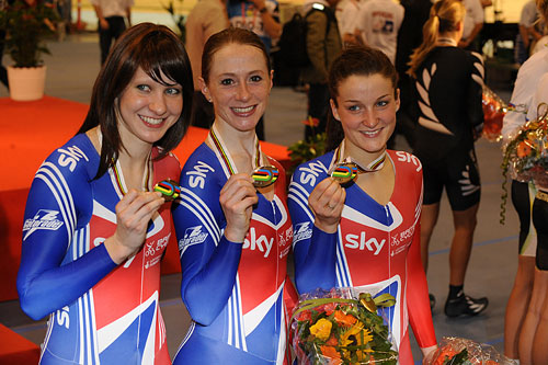GB women's team pursuiters win silver, Track Cycling World Championships 2010 GB women's team pursuiters win silver, Track Cycling World Championships 2010