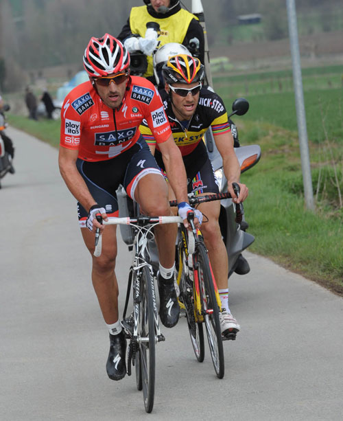 Fabian Cancellara and Tom Boonen, Tour of Flanders 2010