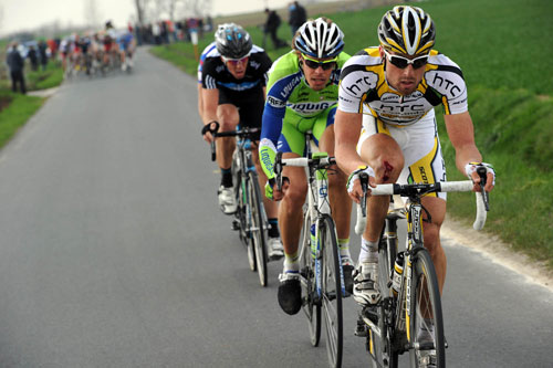 Bernhard Eisel escape, Tour of Flanders 2010
