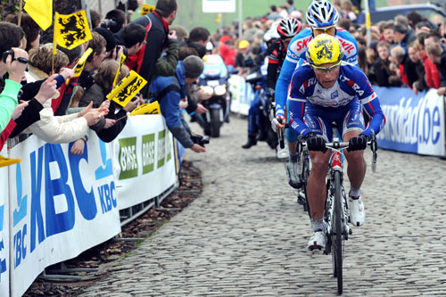 Mikhail Ignatiev escape, Tour of Flanders 2010