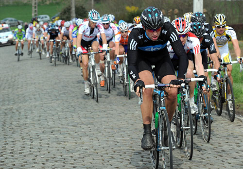 Ian Stannard chases, Tour of Flanders 2010 Ian Stannard chases, Tour of Flanders 2010