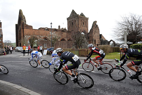 Race passes New Abbey, Tour of DoonHame 2010 Race passes New Abbey, Tour of DoonHame 2010