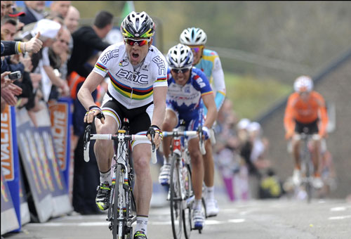 Cadel Evans wins, Fleche Wallonne 2010