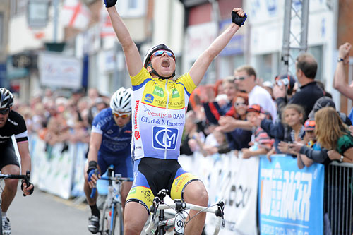 Michael Berling celebrates winning, CiCLE Classic 2010 Michael Berling celebrates winning, CiCLE Classic 2010