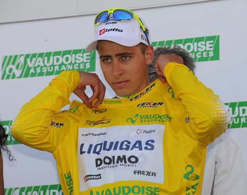 Peter Sagan podium, Tour de Romandie 2010, stage 2