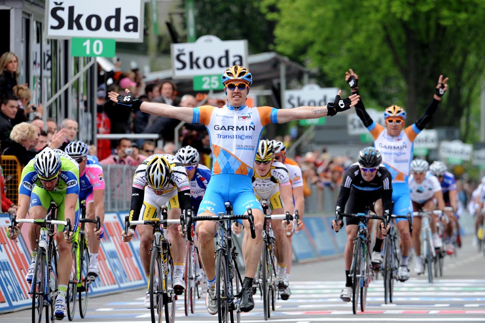 Tyler Farrar wins, Giro d'Italia 2010, stage 2 Tyler Farrar wins, Giro d'Italia 2010, stage 2