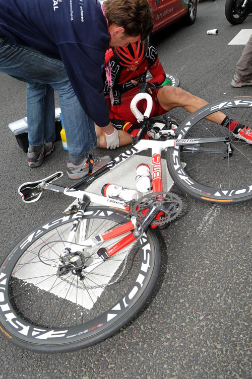 Florian Stalder, Giro d'Italia 2010, stage 2
