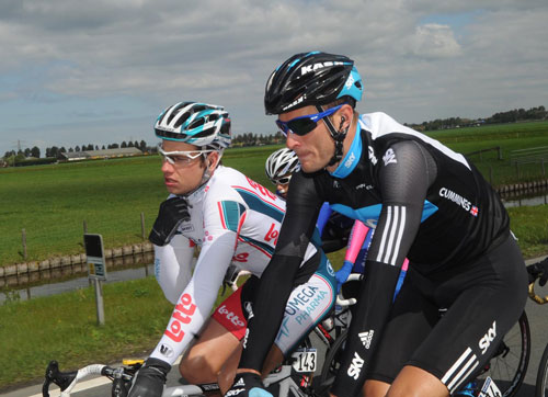 Stephen Cummings and Adam Blythe, Giro d'Italia 2010, stage 3 Stephen Cummings and Adam Blythe, Giro d'Italia 2010, stage 3